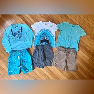 Bundle of 3 Hurley outfits & swim suit 3T boys